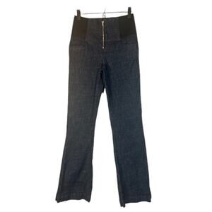 2.1 Denim Blue Flared Bell Bottom Stretch Sides Denim Jeans Women Sz 27